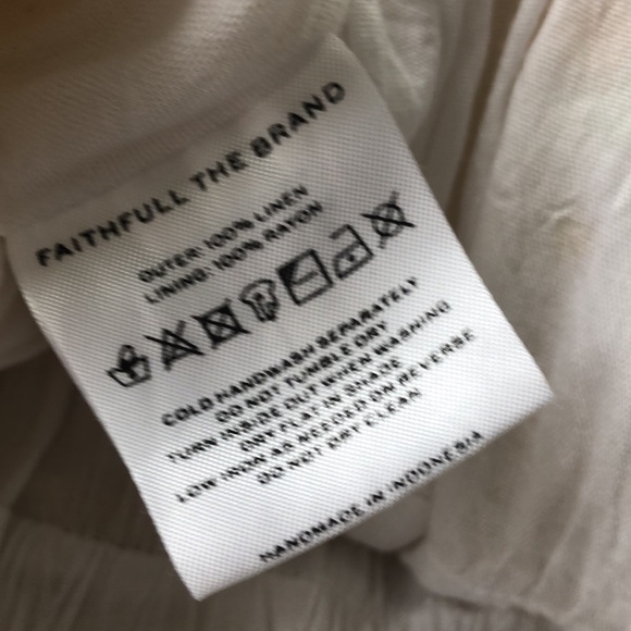 Faithful the brand floral linen wrap dress Rooney mini wrap - Picture 4 of 4